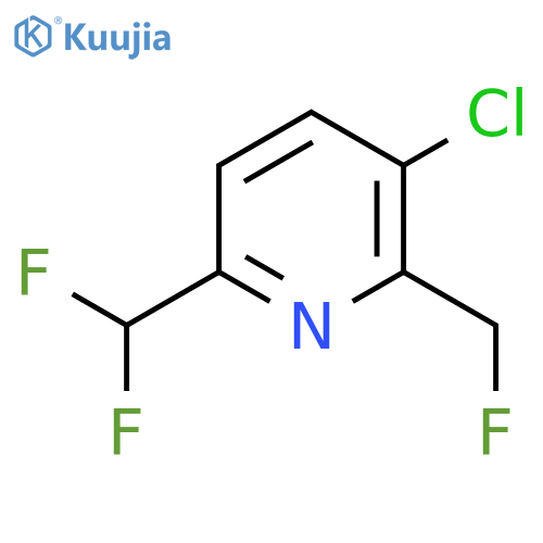3-Chloro-6-(difluoromethyl)-2-(fluoromethyl)pyridine structure