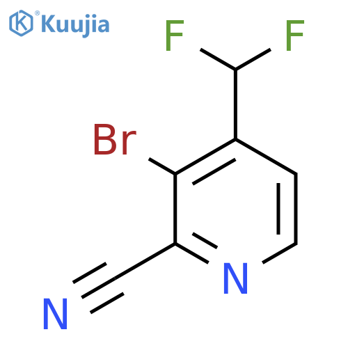3-Bromo-2-cyano-4-(difluoromethyl)pyridine structure