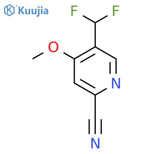 2-Cyano-5-(difluoromethyl)-4-methoxypyridine structure