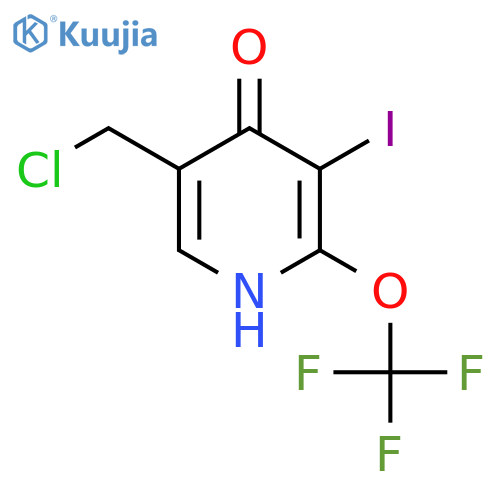 5-(Chloromethyl)-4-hydroxy-3-iodo-2-(trifluoromethoxy)pyridine structure