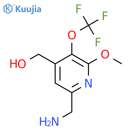 6-(Aminomethyl)-2-methoxy-3-(trifluoromethoxy)pyridine-4-methanol structure