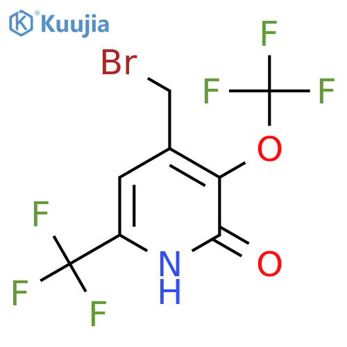 4-(Bromomethyl)-2-hydroxy-3-(trifluoromethoxy)-6-(trifluoromethyl)pyridine structure