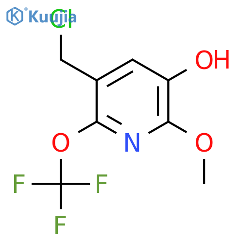 3-(Chloromethyl)-5-hydroxy-6-methoxy-2-(trifluoromethoxy)pyridine structure