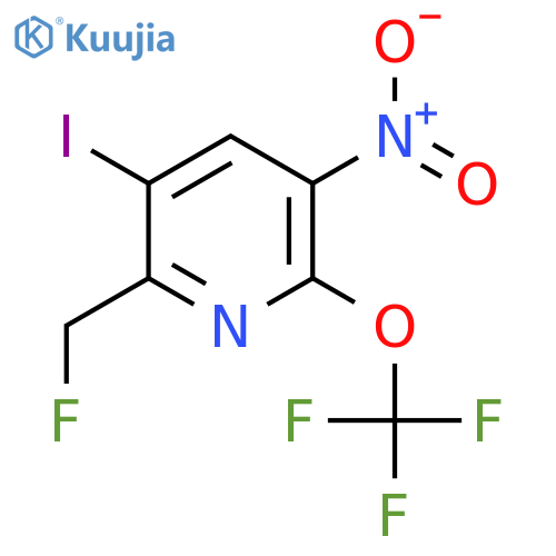 2-(Fluoromethyl)-3-iodo-5-nitro-6-(trifluoromethoxy)pyridine structure