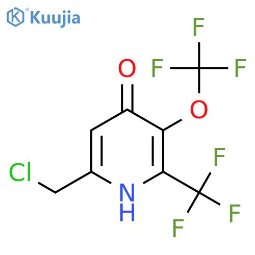 6-(Chloromethyl)-4-hydroxy-3-(trifluoromethoxy)-2-(trifluoromethyl)pyridine structure