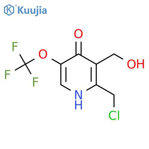 2-(Chloromethyl)-4-hydroxy-5-(trifluoromethoxy)pyridine-3-methanol structure