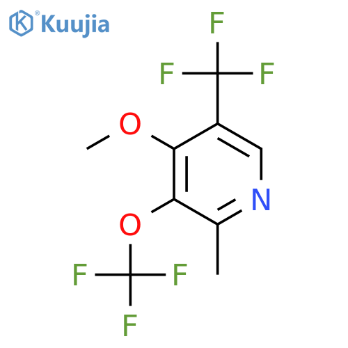 4-Methoxy-2-methyl-3-(trifluoromethoxy)-5-(trifluoromethyl)pyridine structure