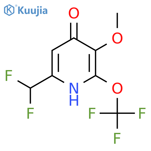 6-(Difluoromethyl)-4-hydroxy-3-methoxy-2-(trifluoromethoxy)pyridine structure