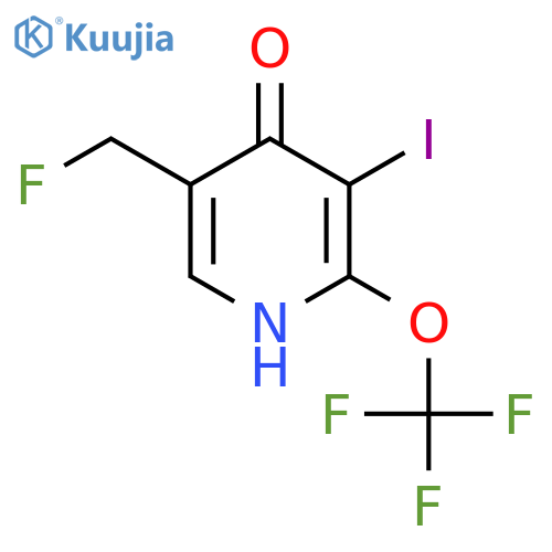 5-(Fluoromethyl)-4-hydroxy-3-iodo-2-(trifluoromethoxy)pyridine structure