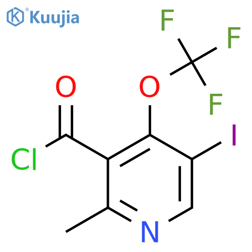 5-Iodo-2-methyl-4-(trifluoromethoxy)pyridine-3-carbonyl chloride structure