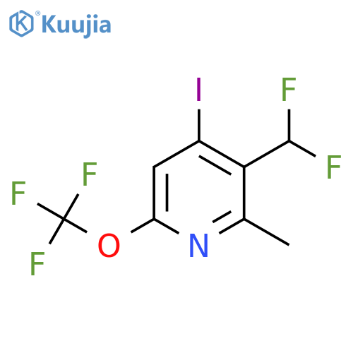 3-(Difluoromethyl)-4-iodo-2-methyl-6-(trifluoromethoxy)pyridine structure