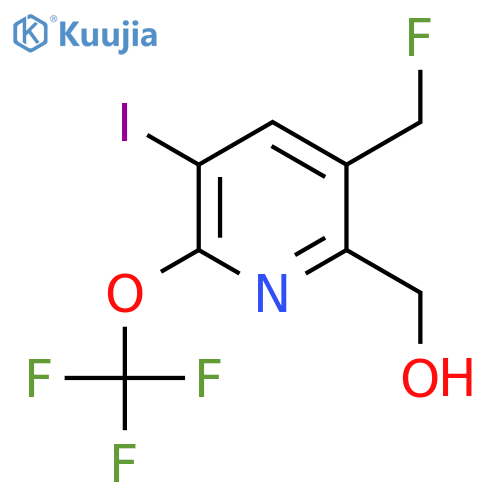 3-(Fluoromethyl)-5-iodo-6-(trifluoromethoxy)pyridine-2-methanol structure