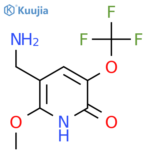3-(Aminomethyl)-6-hydroxy-2-methoxy-5-(trifluoromethoxy)pyridine structure