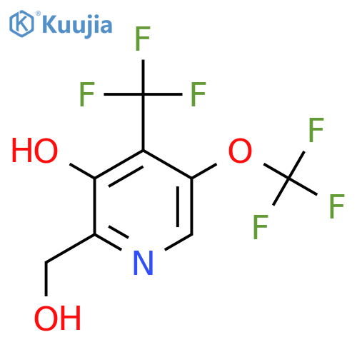 3-Hydroxy-5-(trifluoromethoxy)-4-(trifluoromethyl)pyridine-2-methanol structure