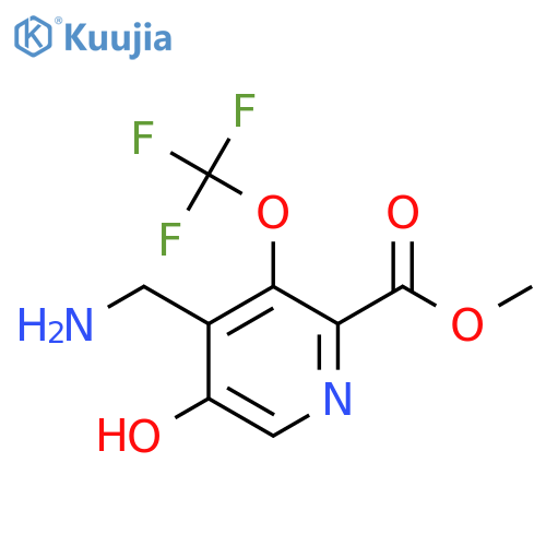 Methyl 4-(aminomethyl)-5-hydroxy-3-(trifluoromethoxy)pyridine-2-carboxylate structure