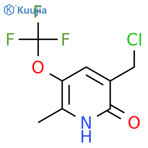 3-(Chloromethyl)-2-hydroxy-6-methyl-5-(trifluoromethoxy)pyridine structure