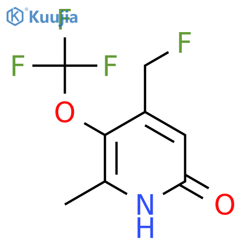 4-(Fluoromethyl)-6-hydroxy-2-methyl-3-(trifluoromethoxy)pyridine structure