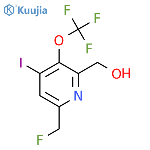 6-(Fluoromethyl)-4-iodo-3-(trifluoromethoxy)pyridine-2-methanol structure