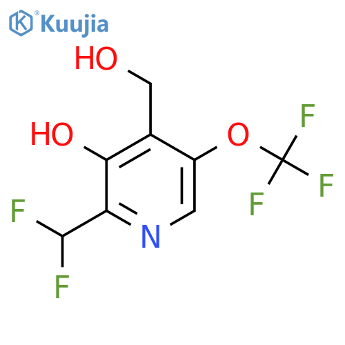 2-(Difluoromethyl)-3-hydroxy-5-(trifluoromethoxy)pyridine-4-methanol structure