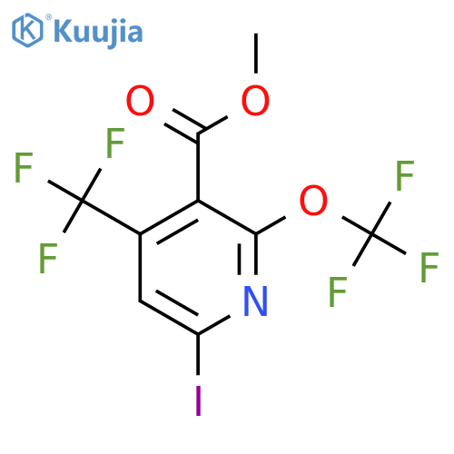 Methyl 6-iodo-2-(trifluoromethoxy)-4-(trifluoromethyl)pyridine-3-carboxylate structure