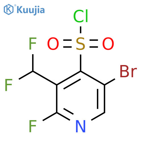 5-Bromo-3-(difluoromethyl)-2-fluoropyridine-4-sulfonyl chloride structure