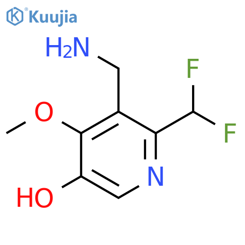 3-(Aminomethyl)-2-(difluoromethyl)-5-hydroxy-4-methoxypyridine structure