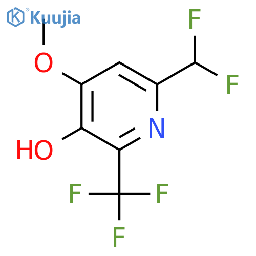 6-(Difluoromethyl)-3-hydroxy-4-methoxy-2-(trifluoromethyl)pyridine structure