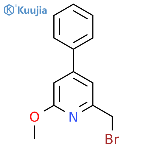 2-Bromomethyl-6-methoxy-4-phenylpyridine structure