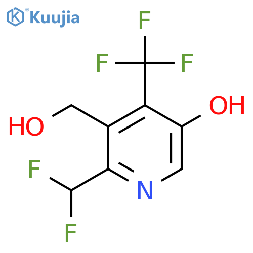 2-(Difluoromethyl)-5-hydroxy-4-(trifluoromethyl)pyridine-3-methanol structure
