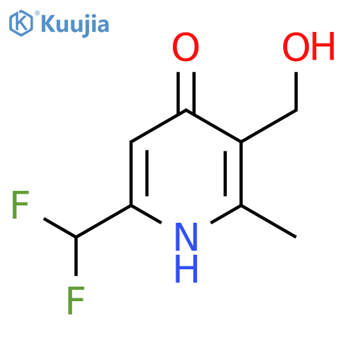 6-(Difluoromethyl)-4-hydroxy-2-methylpyridine-3-methanol structure
