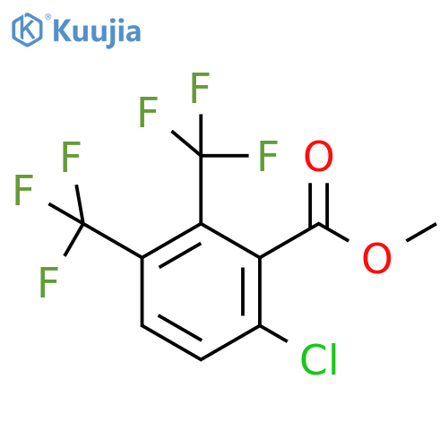 Methyl 2,3-bis(trifluoromethyl)-6-chlorobenzoate structure