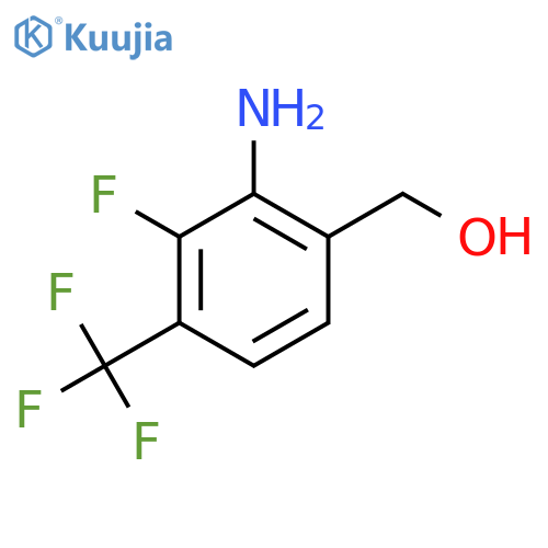 2-Amino-3-fluoro-4-(trifluoromethyl)benzyl alcohol structure