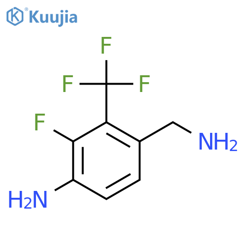 4-Amino-3-fluoro-2-(trifluoromethyl)benzylamine structure