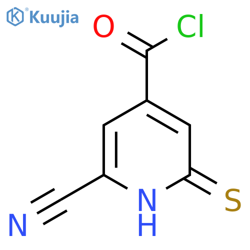 2-Cyano-6-mercaptoisonicotinoyl chloride structure