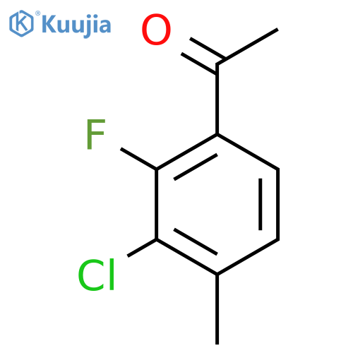 3'-Chloro-2'-fluoro-4'-methylacetophenone structure