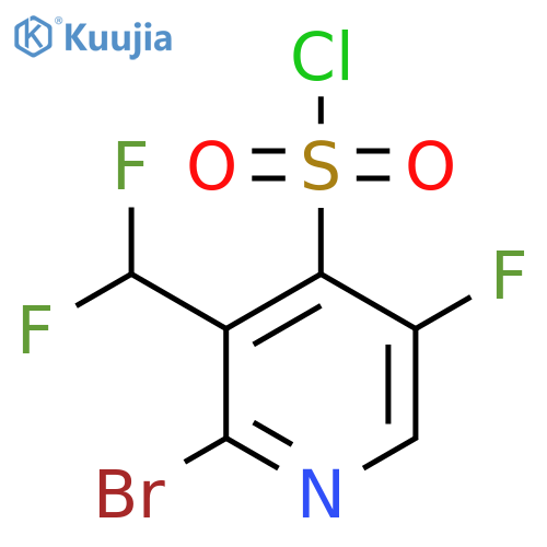 2-Bromo-3-(difluoromethyl)-5-fluoropyridine-4-sulfonyl chloride structure