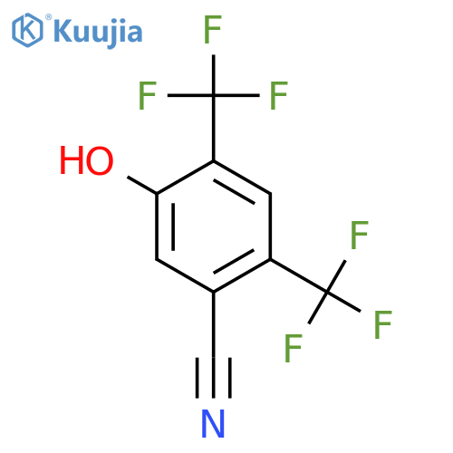 2,4-Bis(trifluoromethyl)-5-hydroxybenzonitrile structure