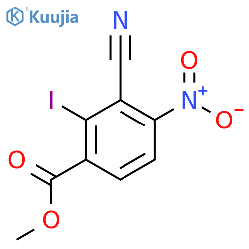 Methyl 3-cyano-2-iodo-4-nitrobenzoate structure