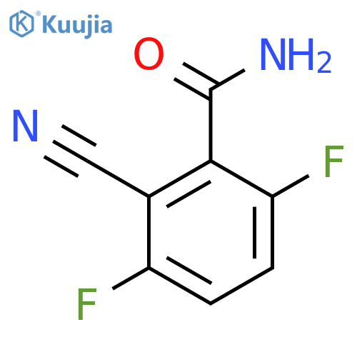 2-Cyano-3,6-difluorobenzamide structure