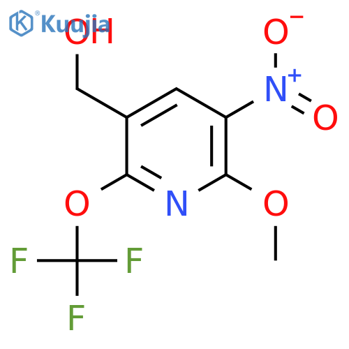 2-Methoxy-3-nitro-6-(trifluoromethoxy)pyridine-5-methanol structure