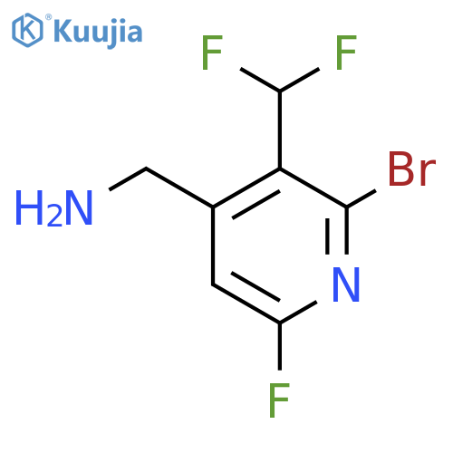 4-(Aminomethyl)-2-bromo-3-(difluoromethyl)-6-fluoropyridine structure