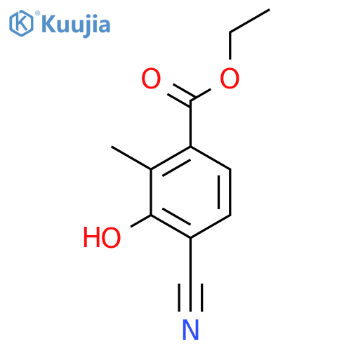 Ethyl 4-cyano-3-hydroxy-2-methylbenzoate structure