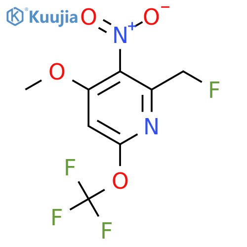 2-(Fluoromethyl)-4-methoxy-3-nitro-6-(trifluoromethoxy)pyridine structure