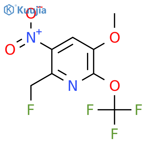 2-(Fluoromethyl)-5-methoxy-3-nitro-6-(trifluoromethoxy)pyridine structure