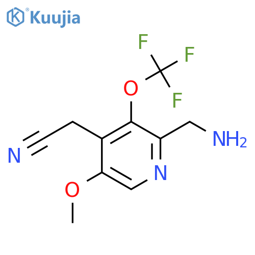 2-(Aminomethyl)-5-methoxy-3-(trifluoromethoxy)pyridine-4-acetonitrile structure