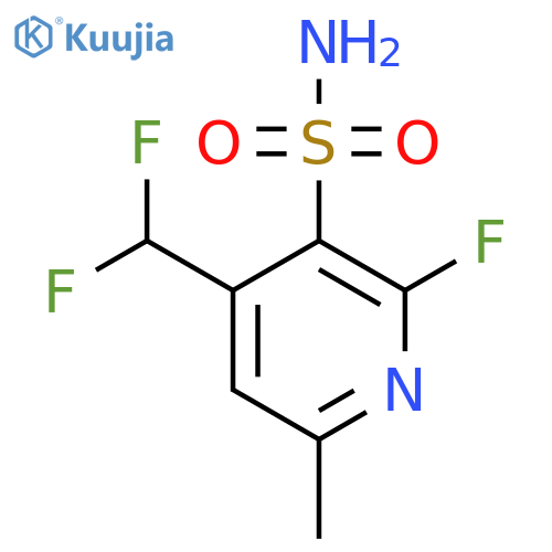 4-(Difluoromethyl)-2-fluoro-6-methylpyridine-3-sulfonamide structure