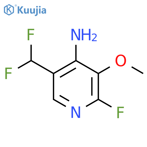 4-Amino-5-(difluoromethyl)-2-fluoro-3-methoxypyridine structure