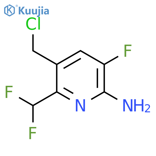 2-Amino-5-(chloromethyl)-6-(difluoromethyl)-3-fluoropyridine structure