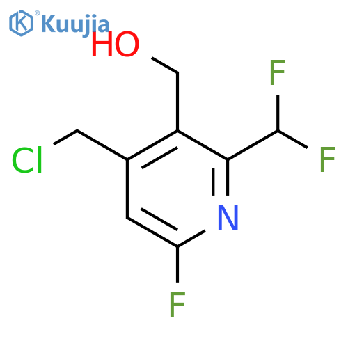 4-(Chloromethyl)-2-(difluoromethyl)-6-fluoropyridine-3-methanol structure