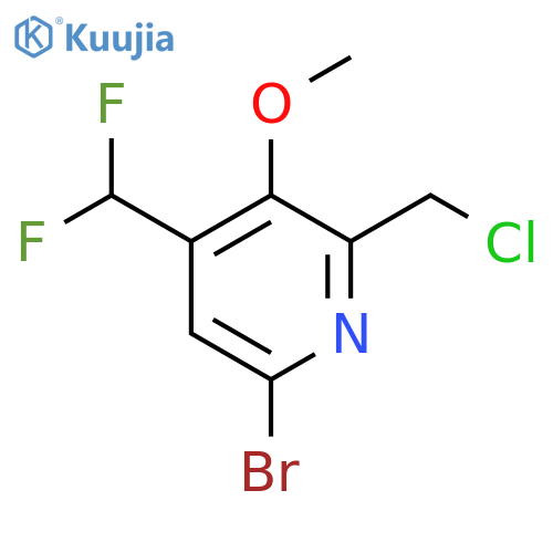 6-Bromo-2-(chloromethyl)-4-(difluoromethyl)-3-methoxypyridine structure